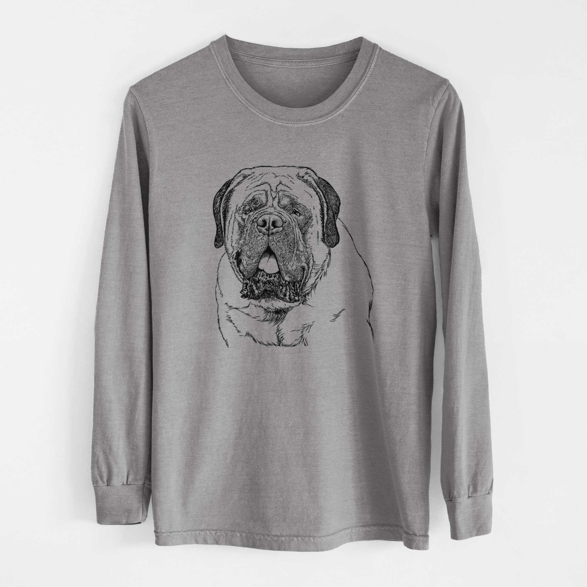 Bare Jed the English Mastiff - Heavyweight 100% Cotton Long Sleeve