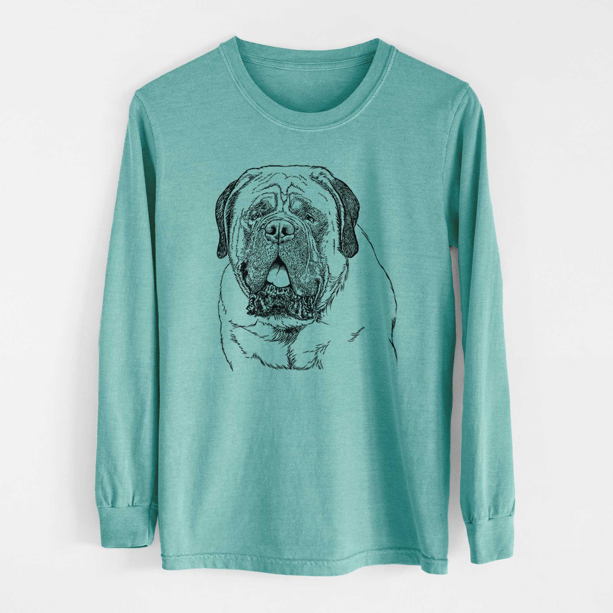 Bare Jed the English Mastiff - Heavyweight 100% Cotton Long Sleeve