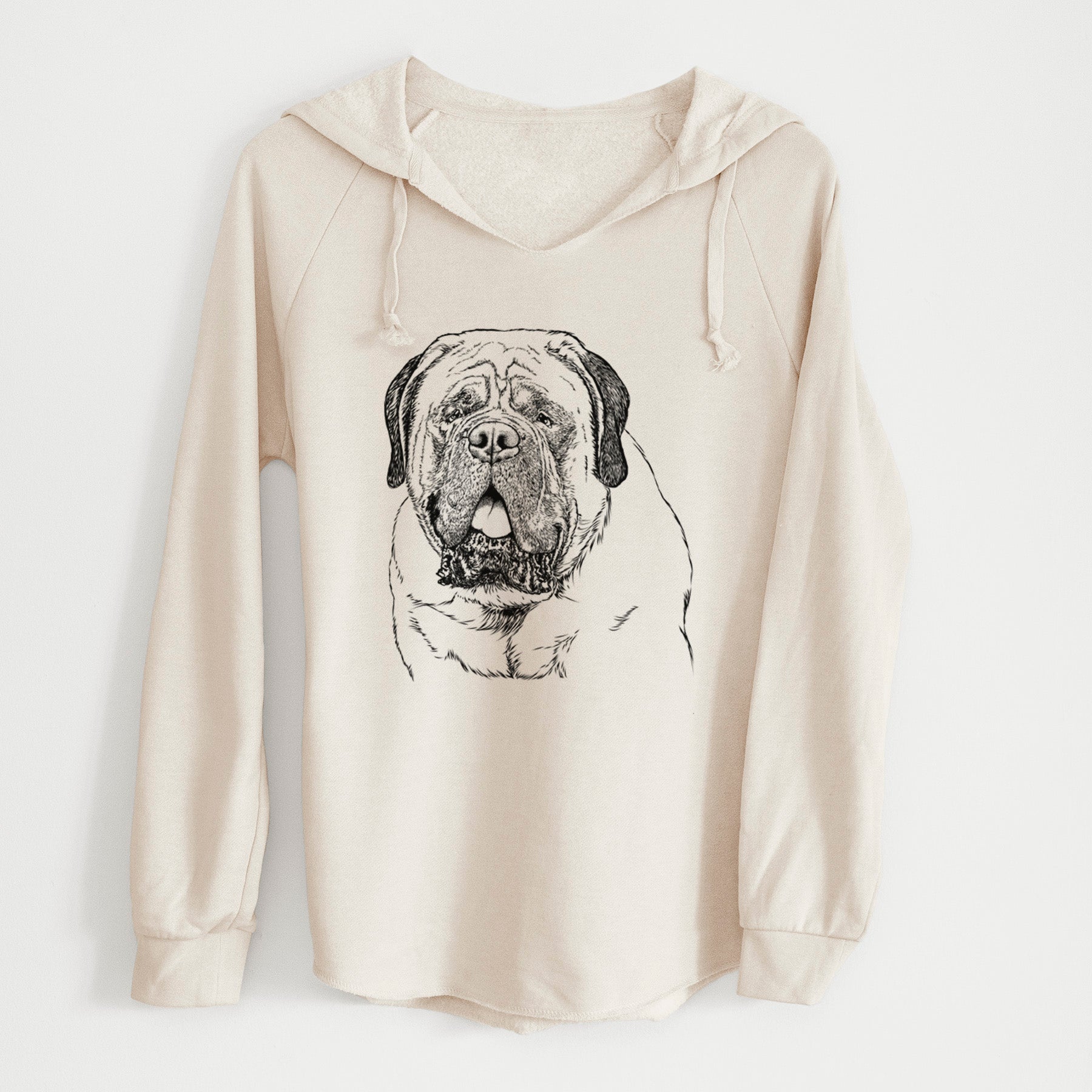 Bare Jed the English Mastiff - Cali Wave Hooded Sweatshirt