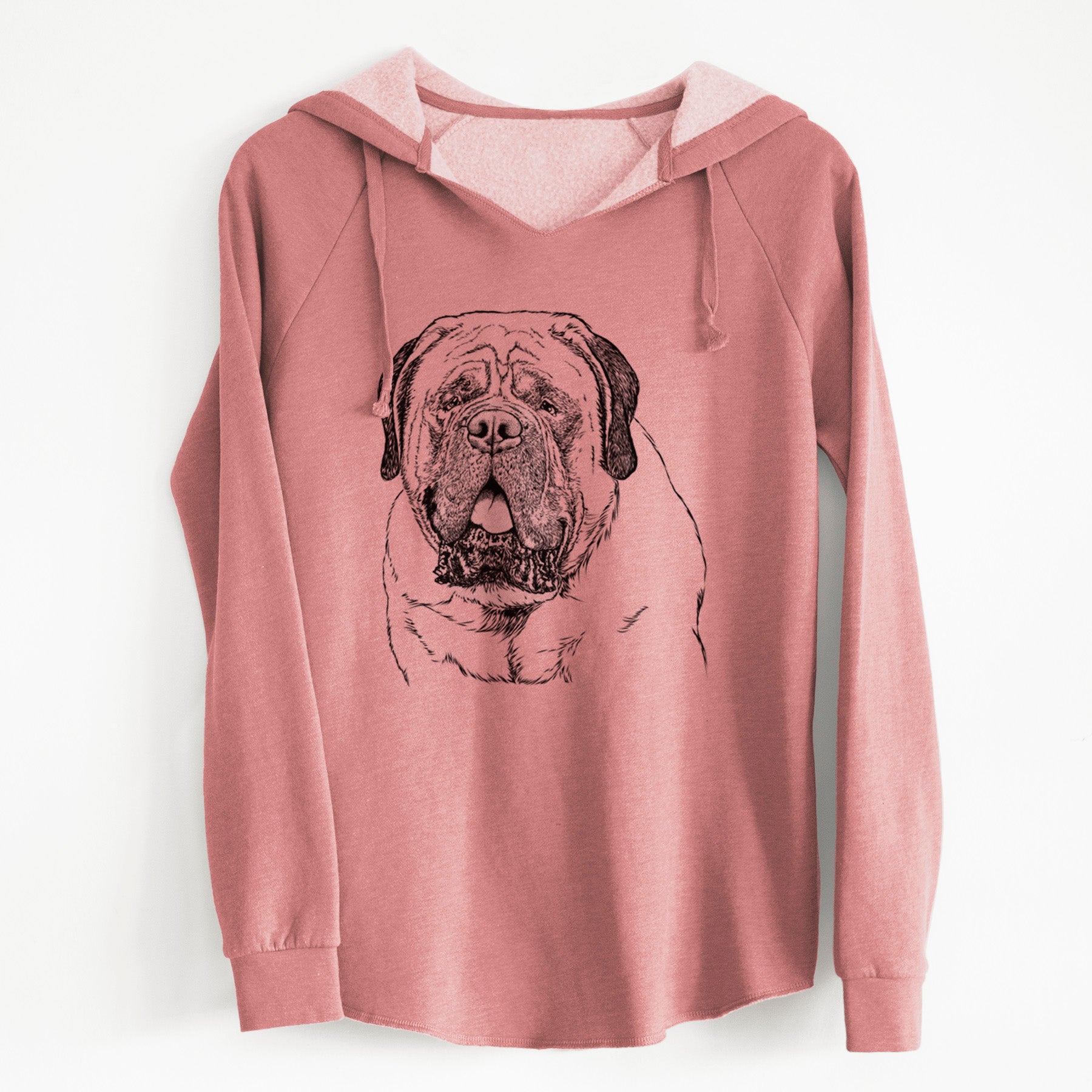 Bare Jed the English Mastiff - Cali Wave Hooded Sweatshirt