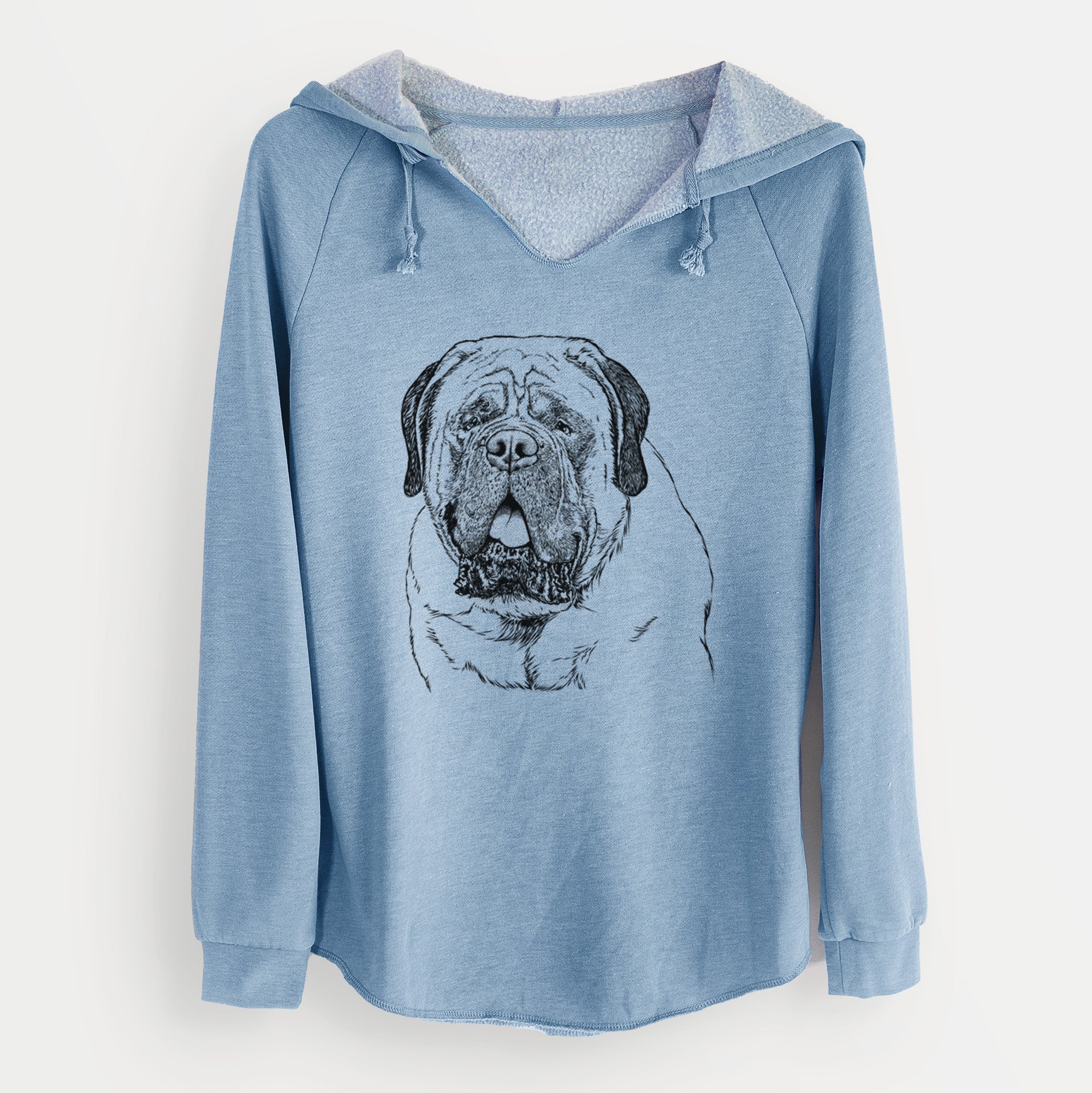 Bare Jed the English Mastiff - Cali Wave Hooded Sweatshirt