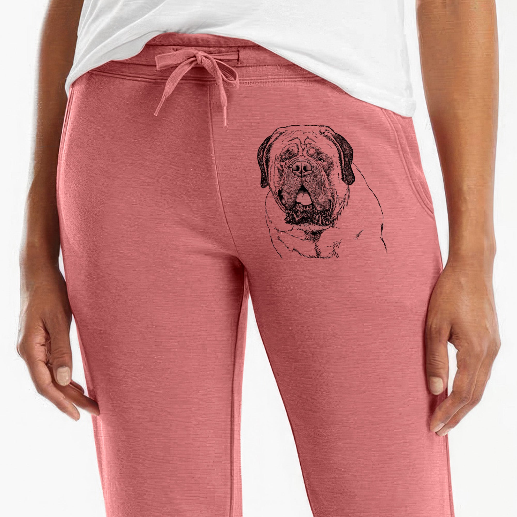 Jed the English Mastiff - Women's Cali Wave Joggers