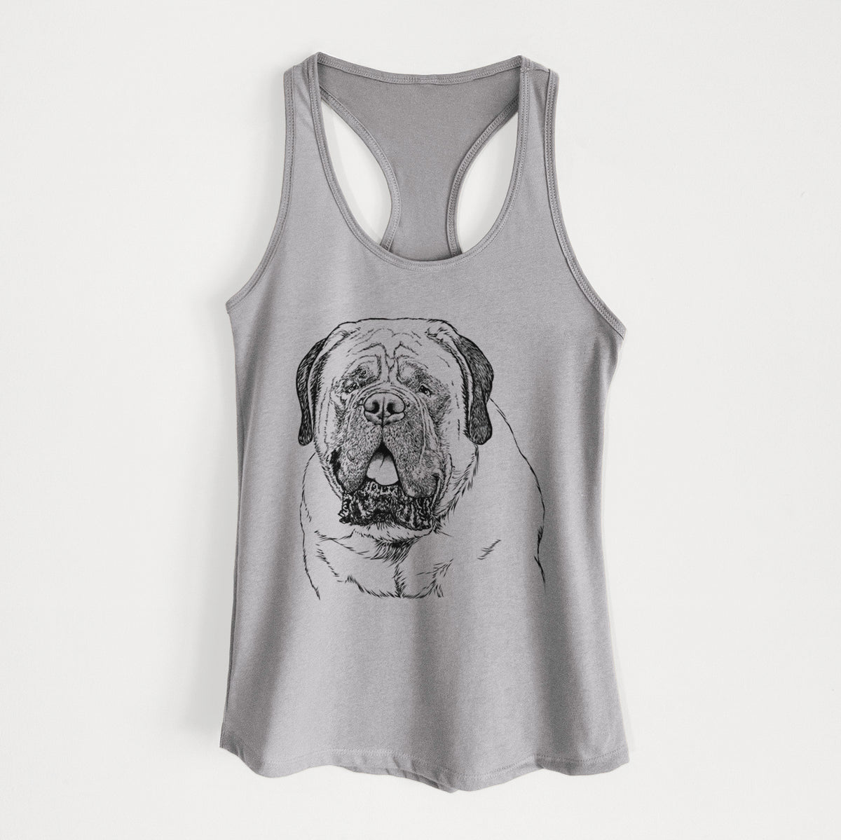 Jed the English Mastiff - Women&#39;s Racerback Tanktop