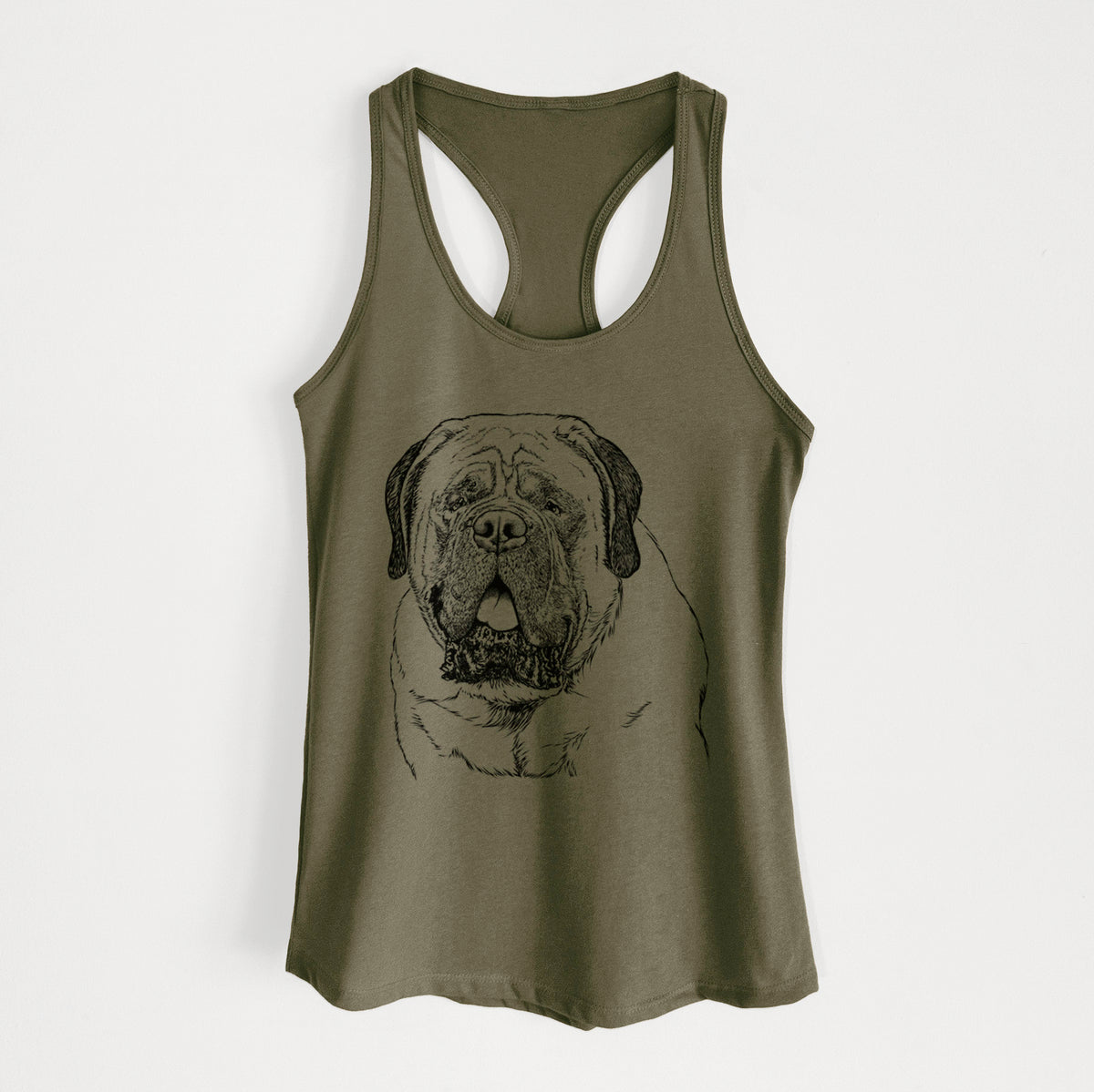Jed the English Mastiff - Women's Racerback Tanktop
