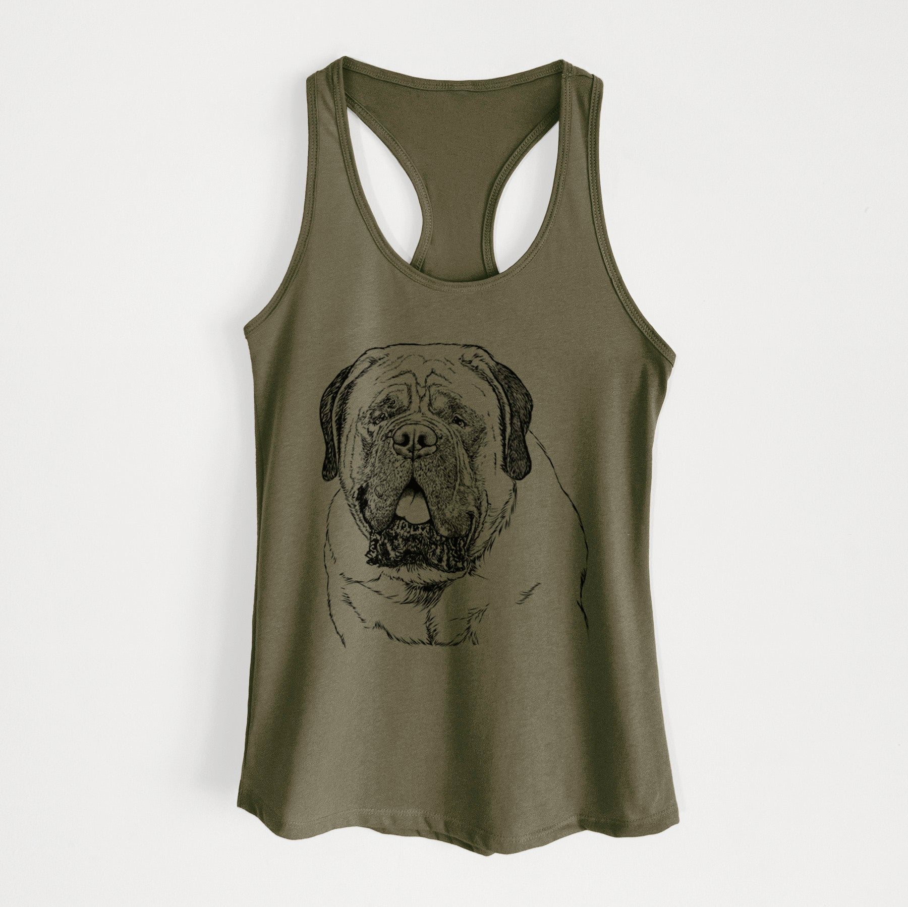 Jed the English Mastiff - Women's Racerback Tanktop