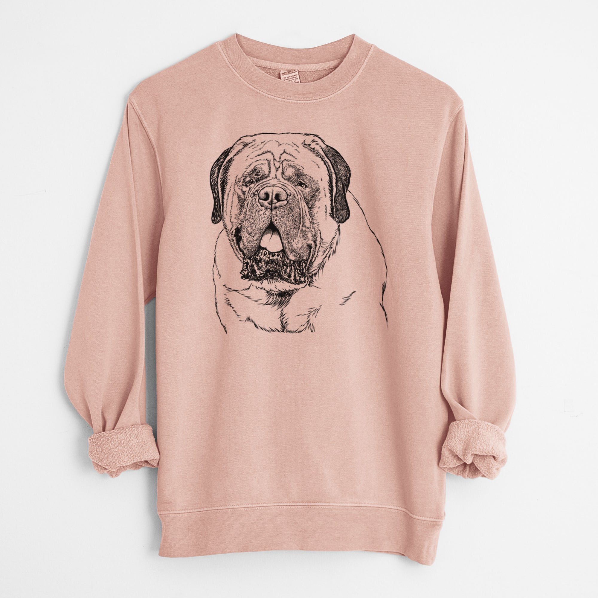 Bare Jed the English Mastiff - Unisex Pigment Dyed Crew Sweatshirt