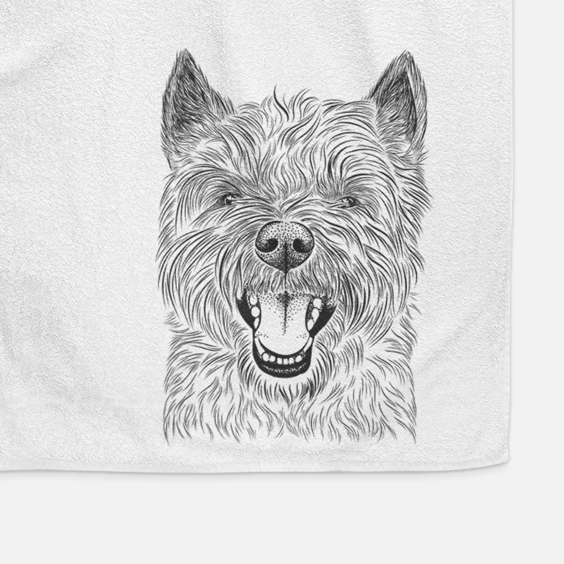 Jeff the Cairn Terrier Decorative Hand Towel