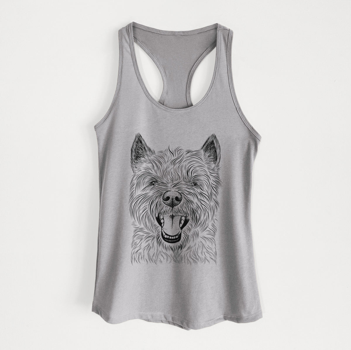 Jeff the Cairn Terrier - Women&#39;s Racerback Tanktop