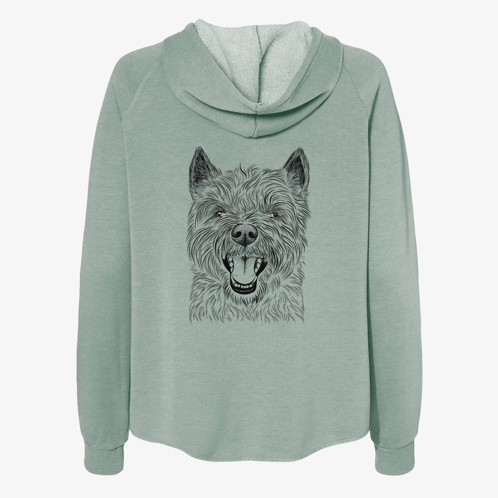 Jeff the Cairn Terrier - Women's Cali Wave Zip-Up Sweatshirt