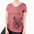 Bare Jeff the Cairn Terrier - Women's V-neck Shirt