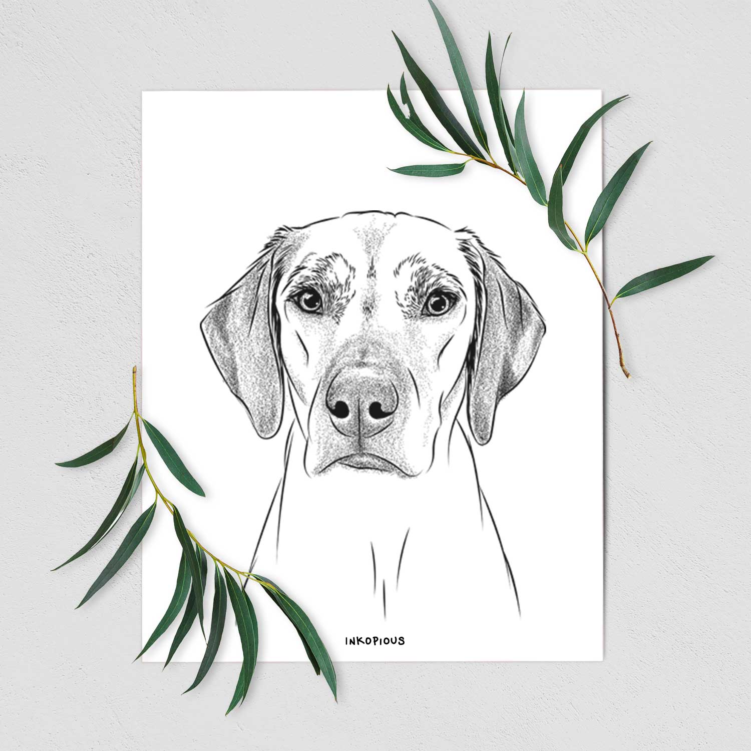 Jenga the Rhodesian Ridgeback Art Print