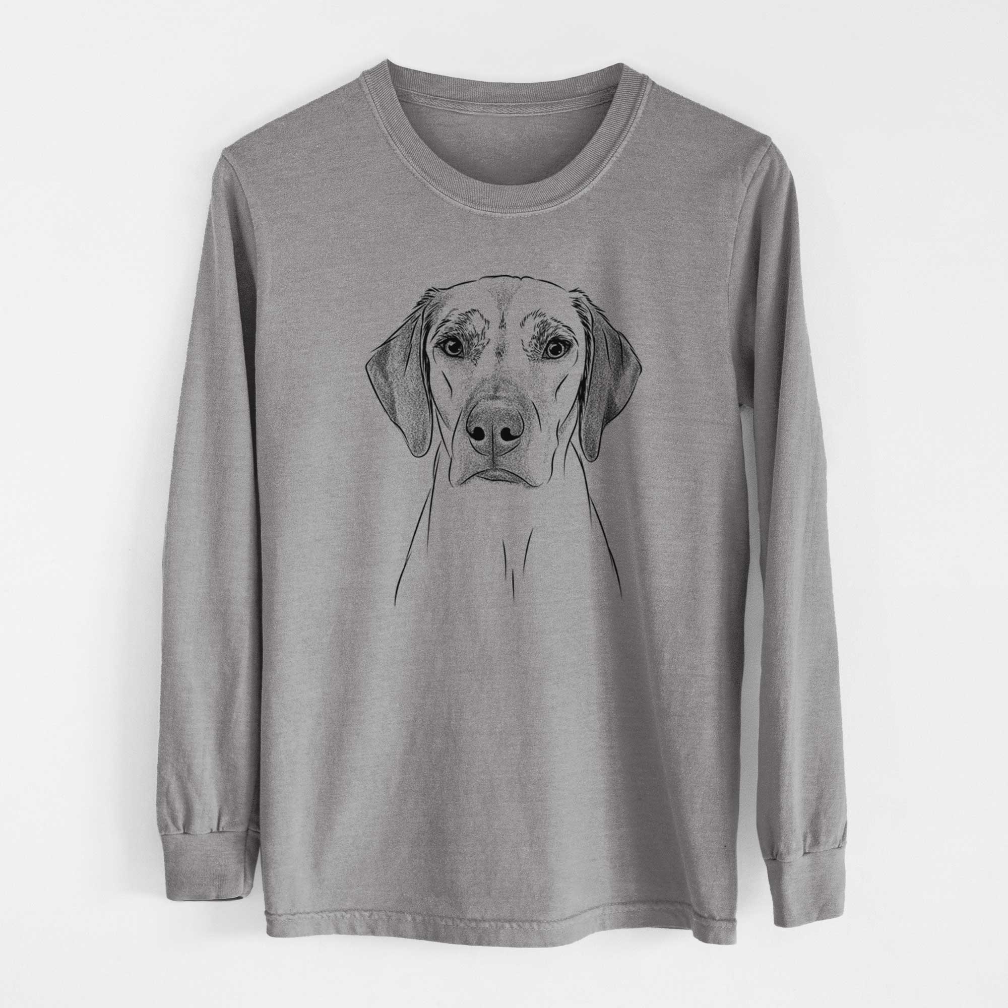 Bare Jenga the Rhodesian Ridgeback - Heavyweight 100% Cotton Long Sleeve