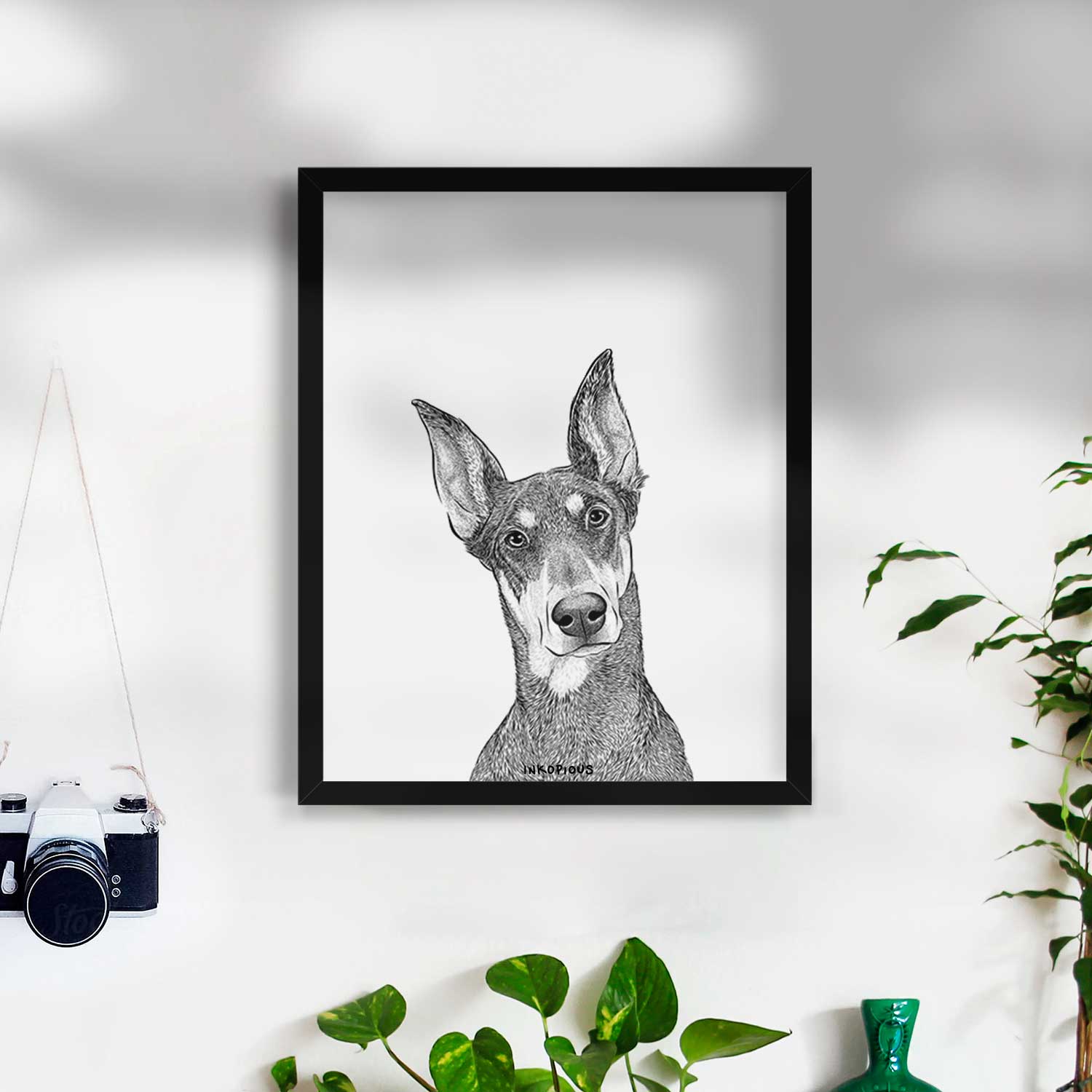 Jenna the Doberman Pinscher Art Print
