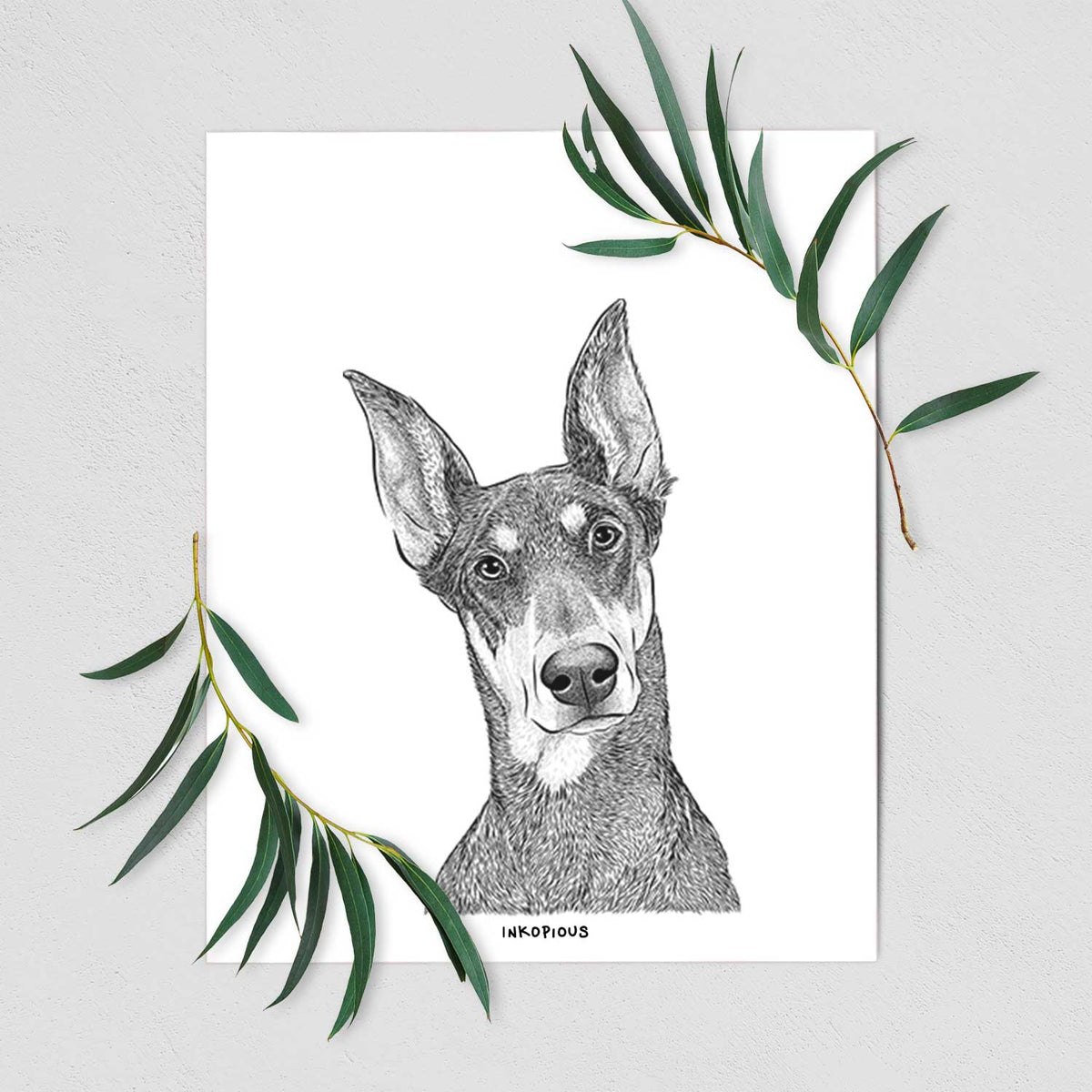Jenna the Doberman Pinscher Art Print
