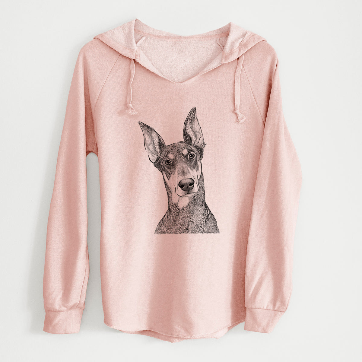 Bare Jenna the Doberman Pinscher - Cali Wave Hooded Sweatshirt
