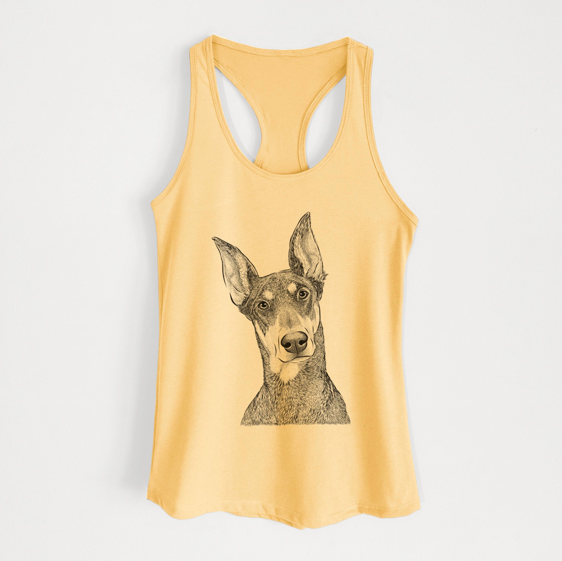 Jenna the Doberman Pinscher - Women's Racerback Tanktop