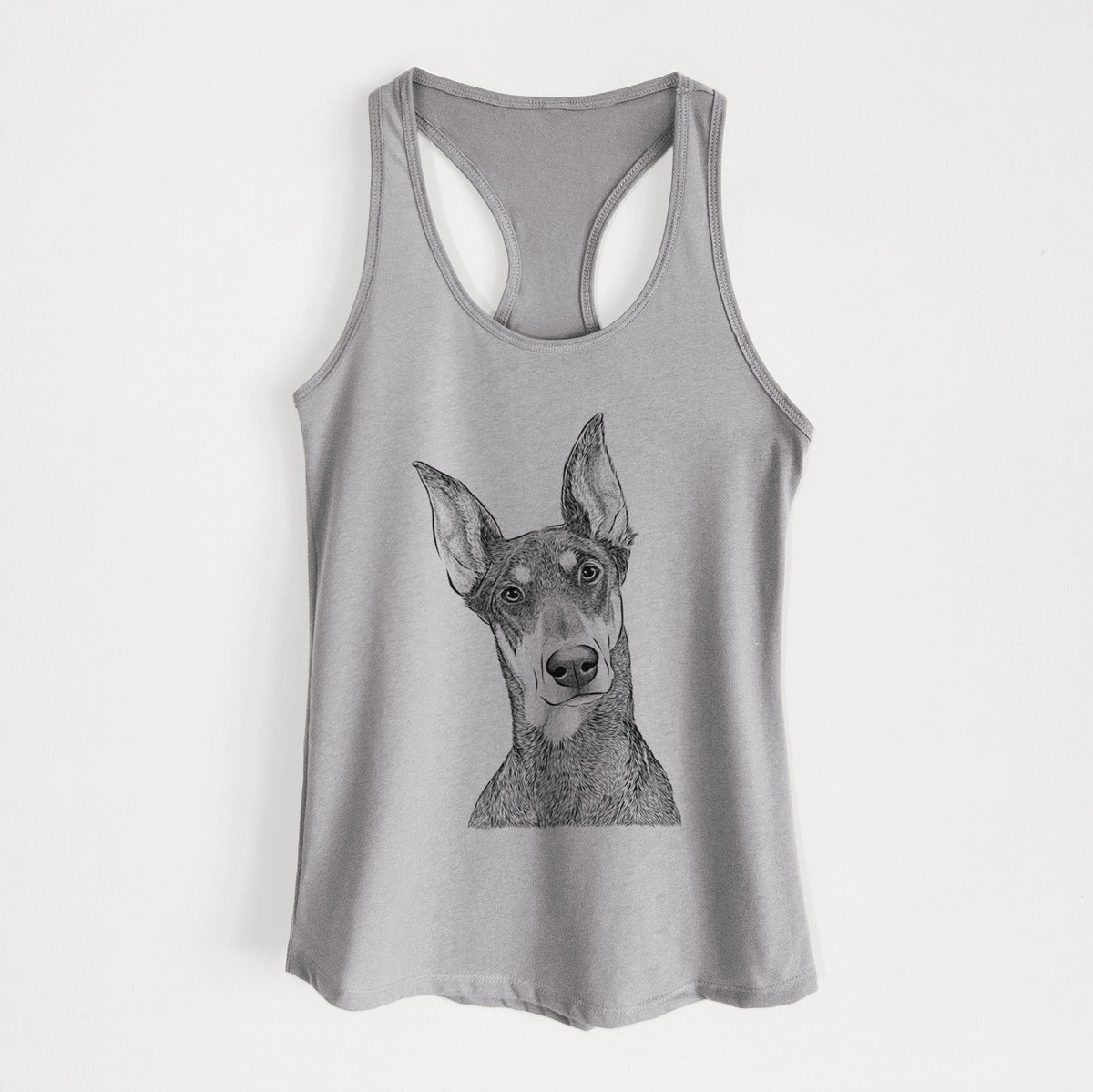 Jenna the Doberman Pinscher - Women&#39;s Racerback Tanktop