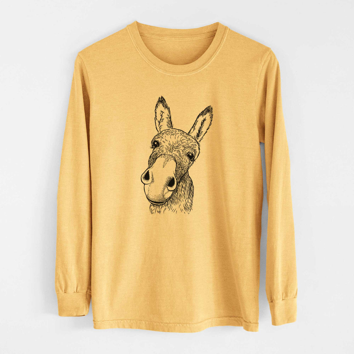 Bare Jenny the Donkey - Heavyweight 100% Cotton Long Sleeve