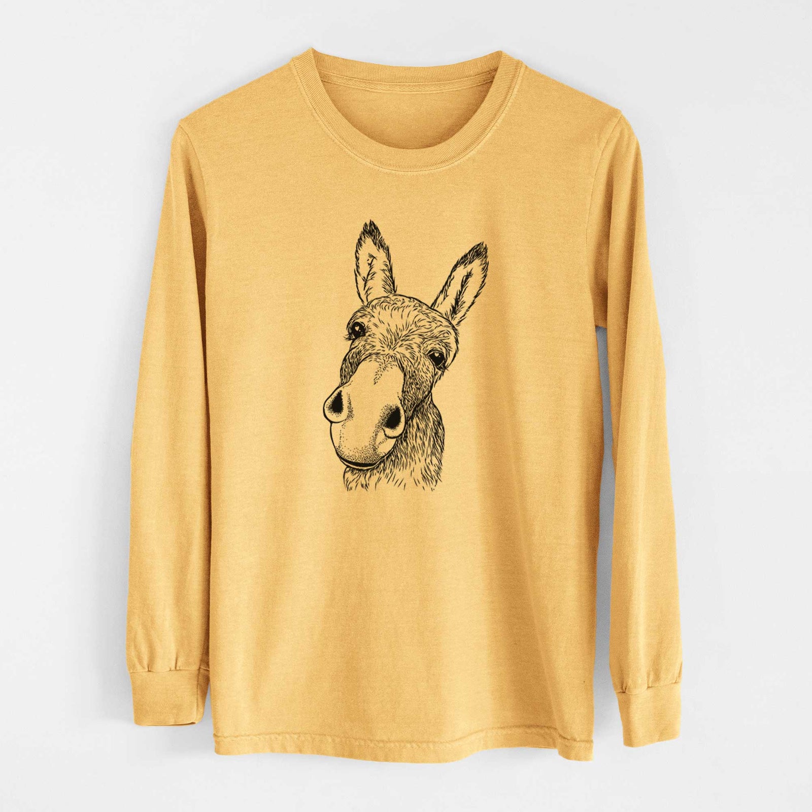 Bare Jenny the Donkey - Heavyweight 100% Cotton Long Sleeve