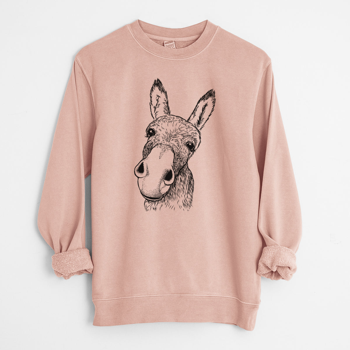 Bare Jenny the Donkey - Unisex Pigment Dyed Crew Sweatshirt