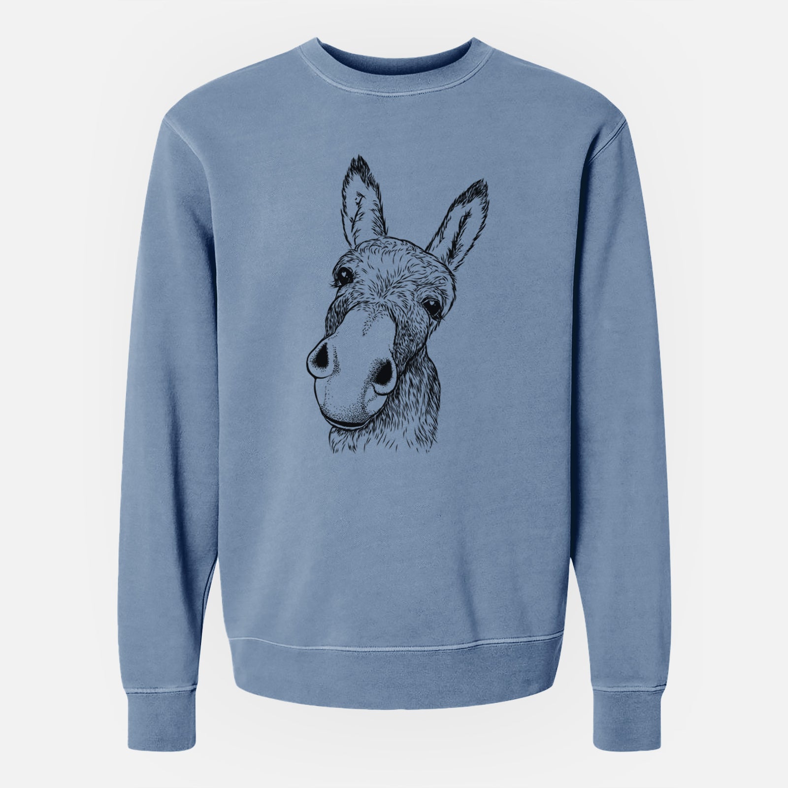 Bare Jenny the Donkey - Unisex Pigment Dyed Crew Sweatshirt