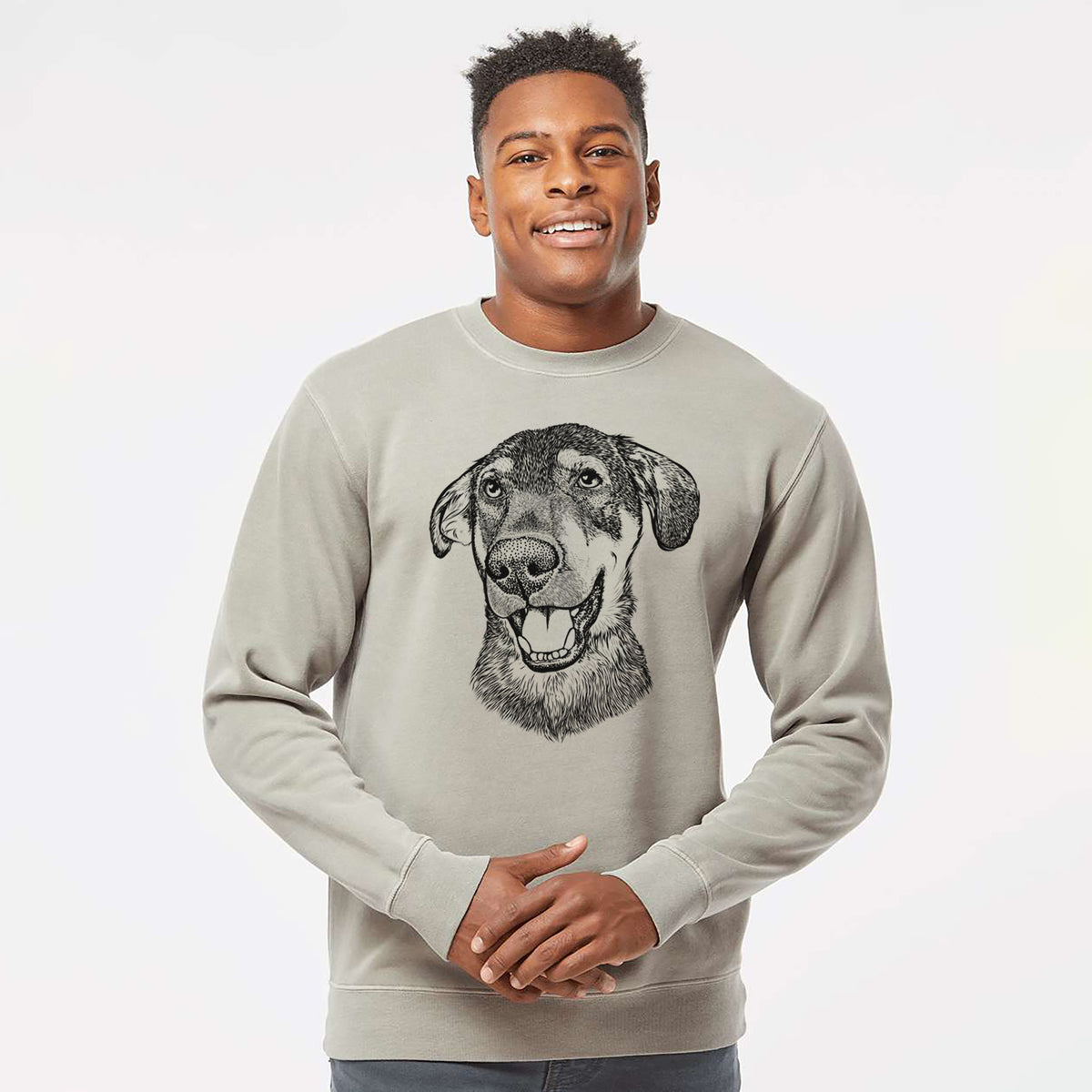 Bare Jet the Mixed Breed - Unisex Pigment Dyed Crew Sweatshirt