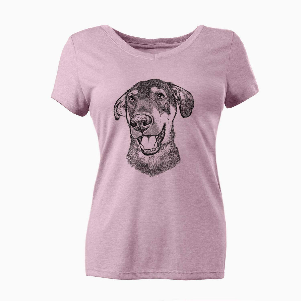 Bare Jet the Mixed Breed - Women's V-neck Shirt