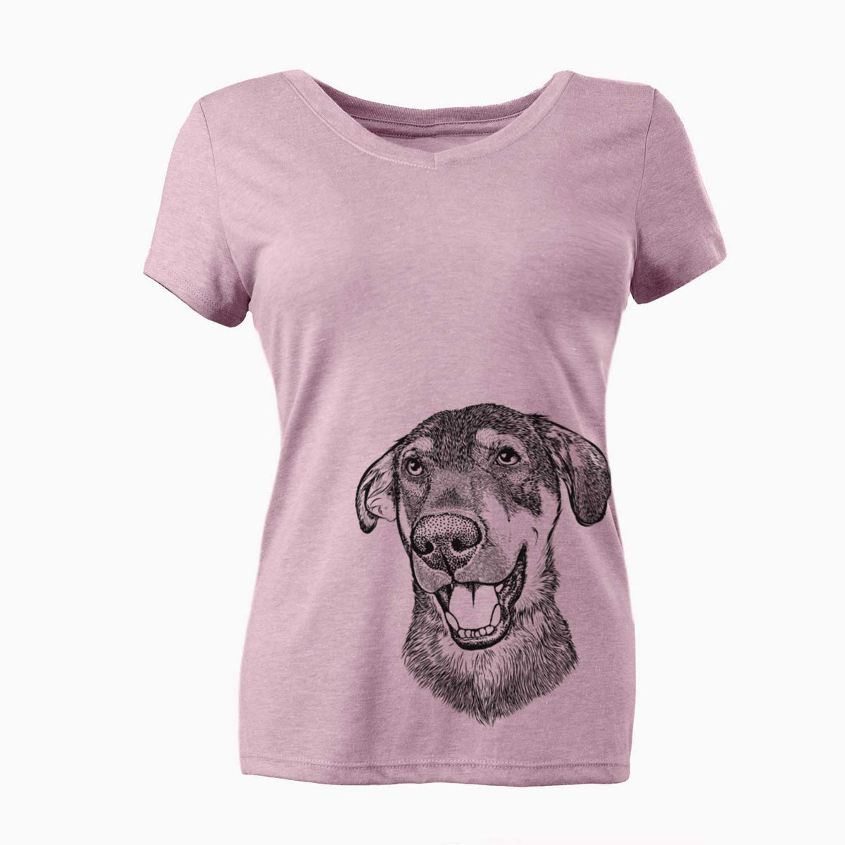 Bare Jet the Mixed Breed - Women's V-neck Shirt