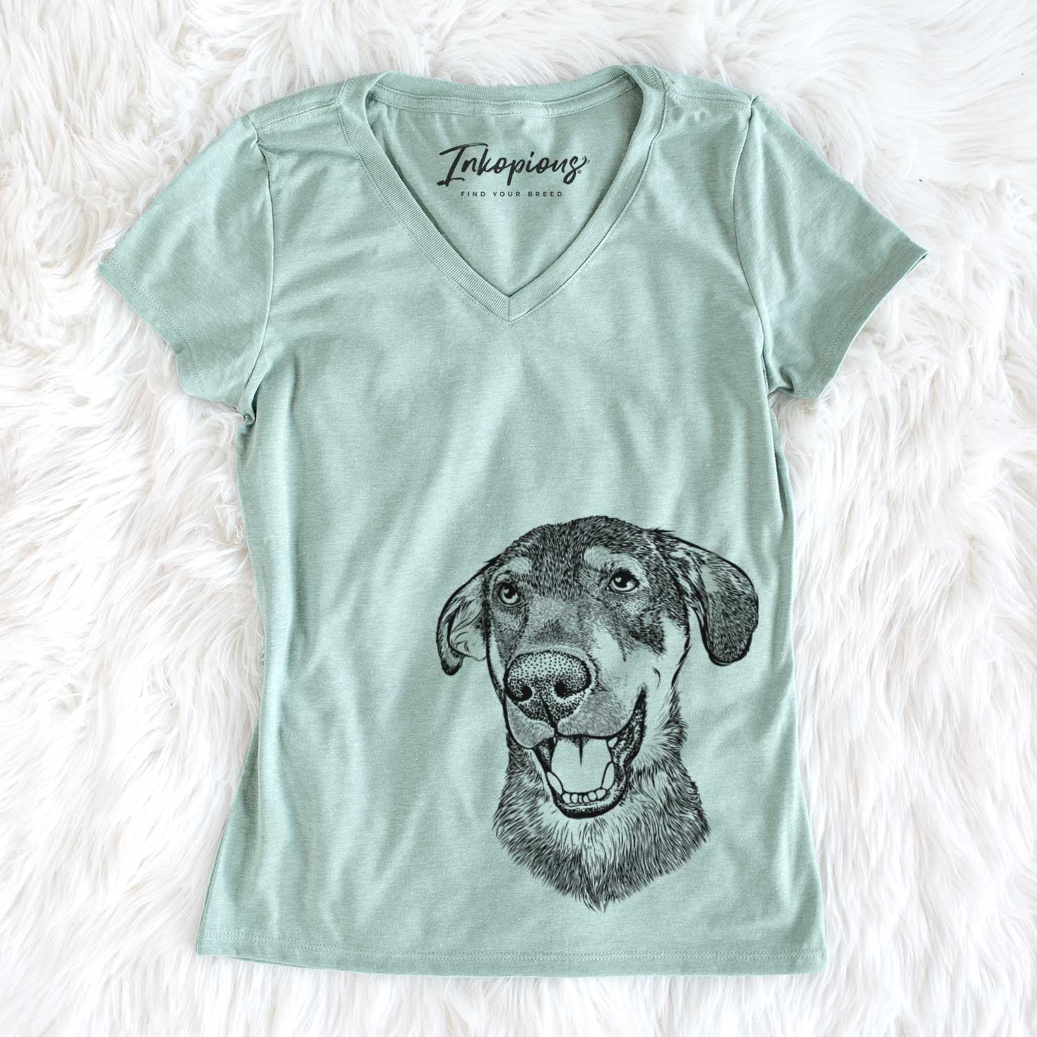 Bare Jet the Mixed Breed - Women's V-neck Shirt