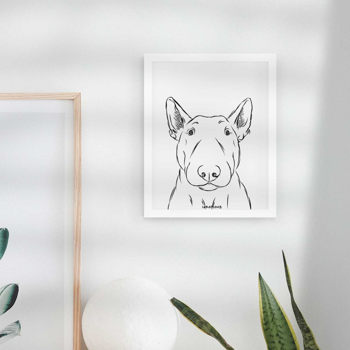 Jett the Bull Terrier Art Print