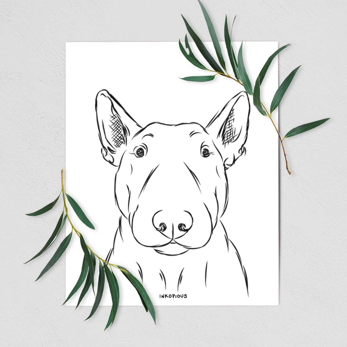 Jett the Bull Terrier Art Print