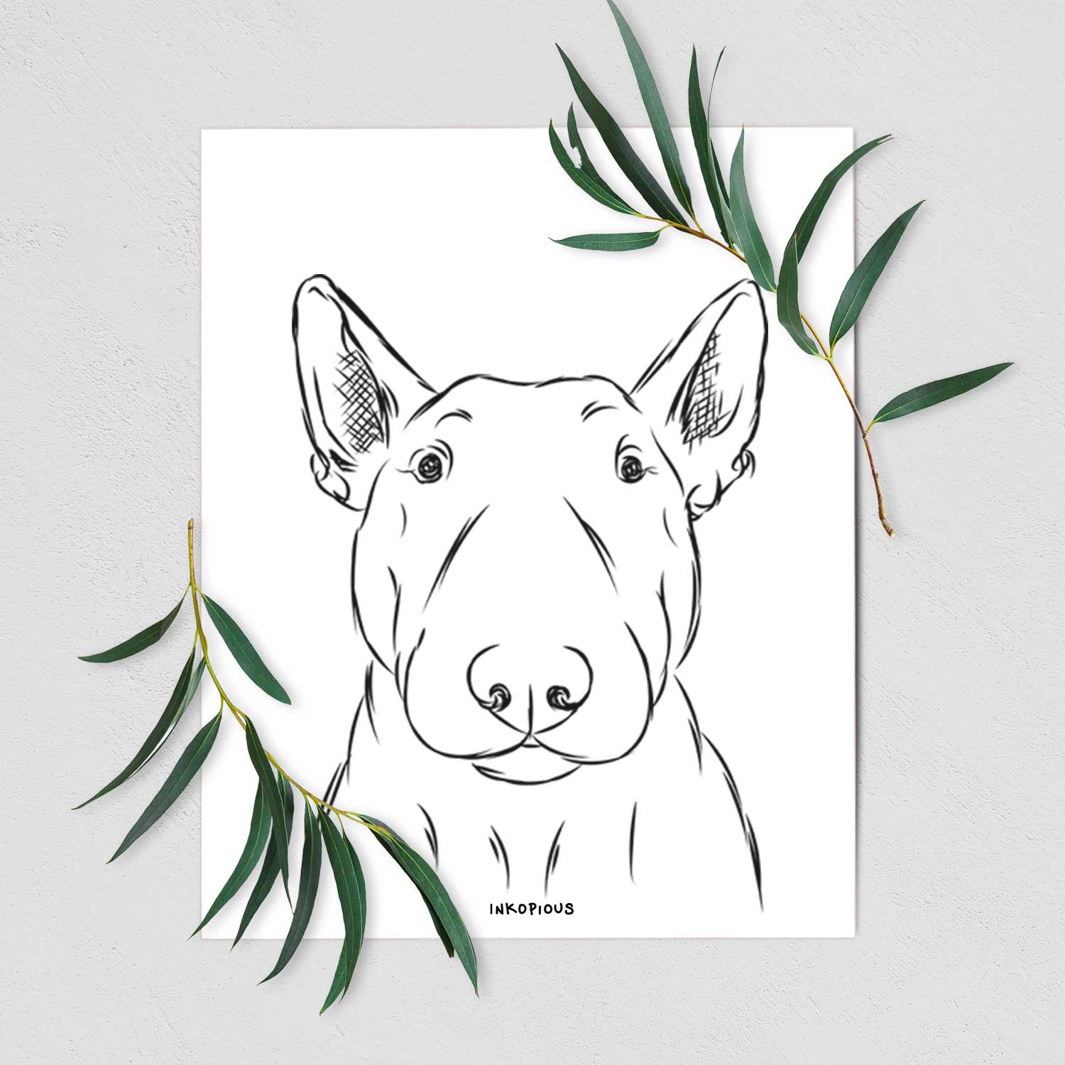 Jett the Bull Terrier Art Print