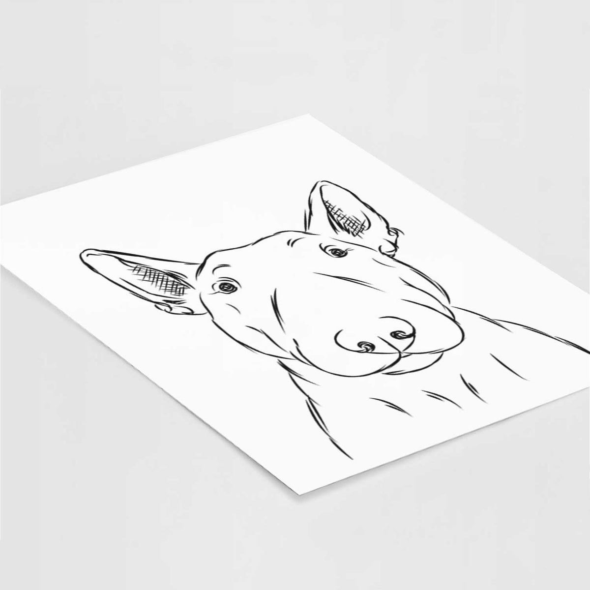 Jett the Bull Terrier Art Print