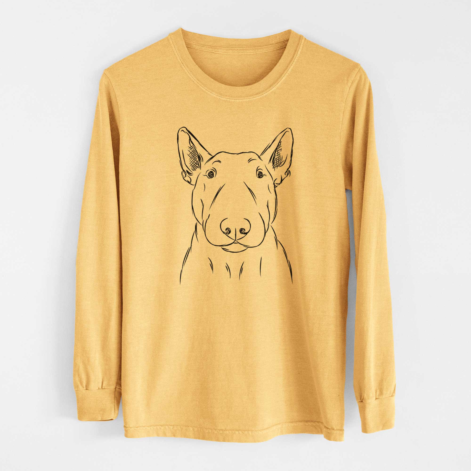 Bare Jett the Bull Terrier - Heavyweight 100% Cotton Long Sleeve