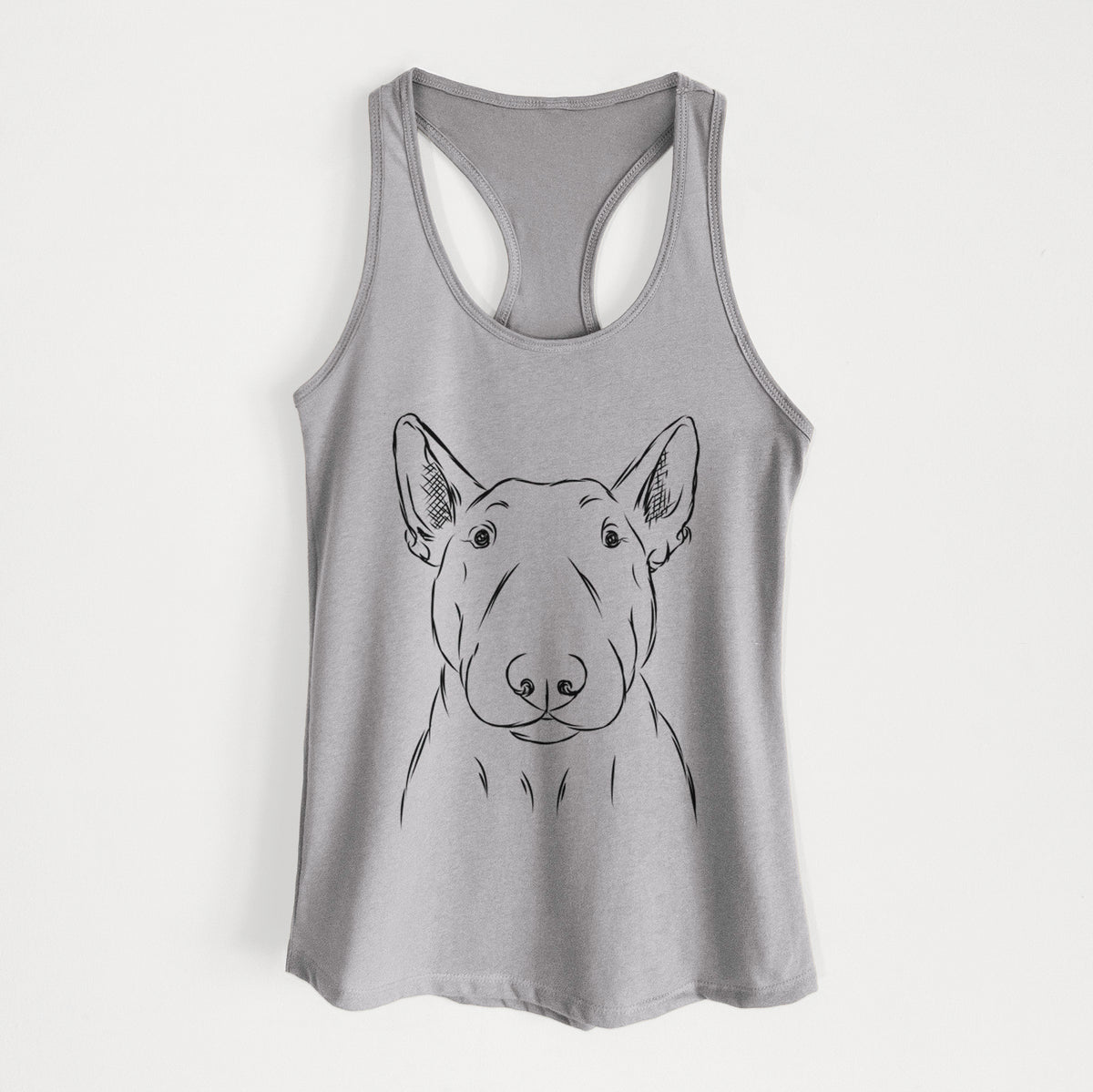 Jett the Bull Terrier - Women&#39;s Racerback Tanktop