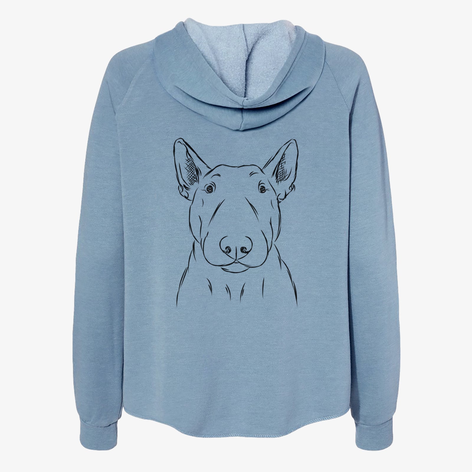 Jett the Bull Terrier - Women's Cali Wave Zip-Up Sweatshirt