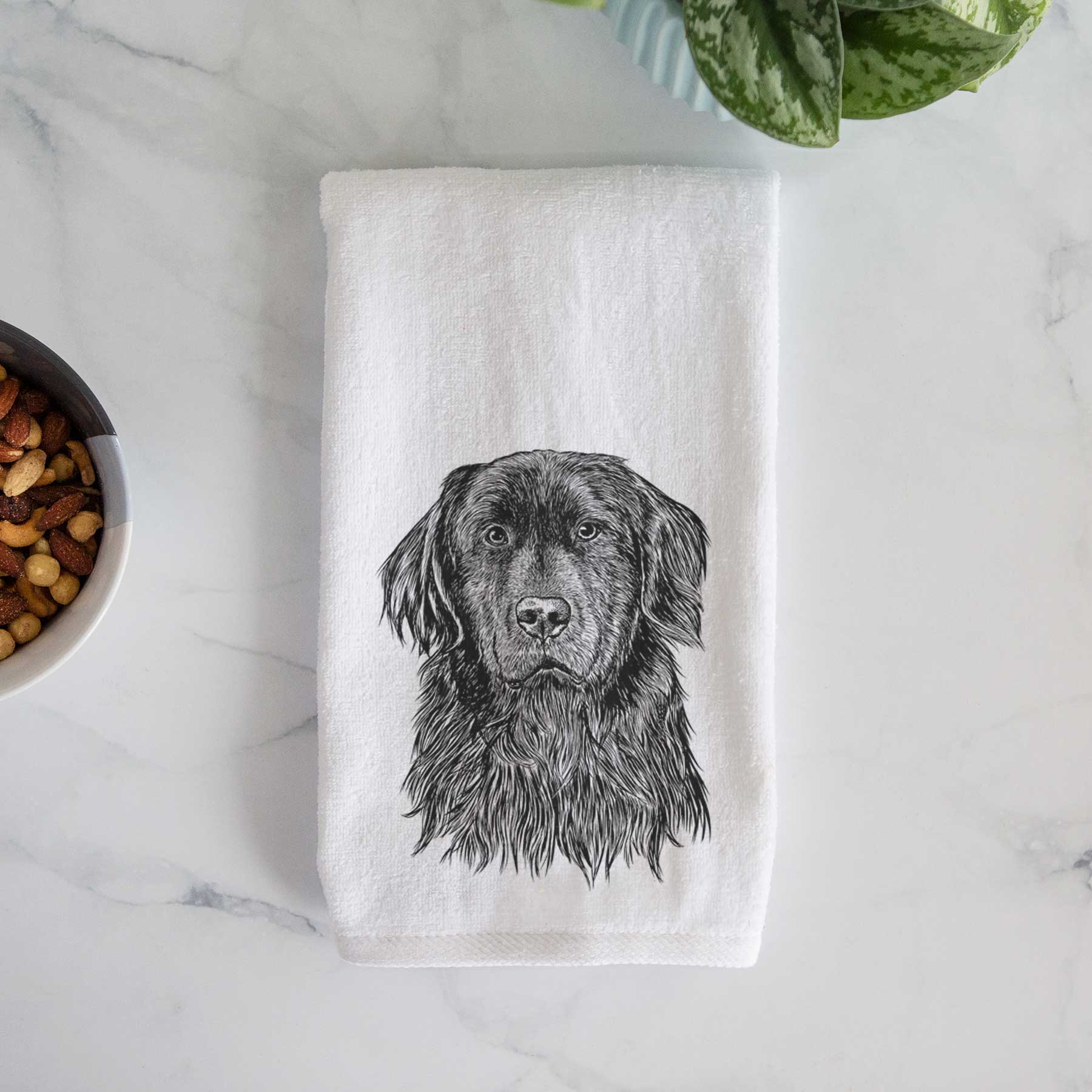 Jinx the Newfoundland Decorative Hand Towel