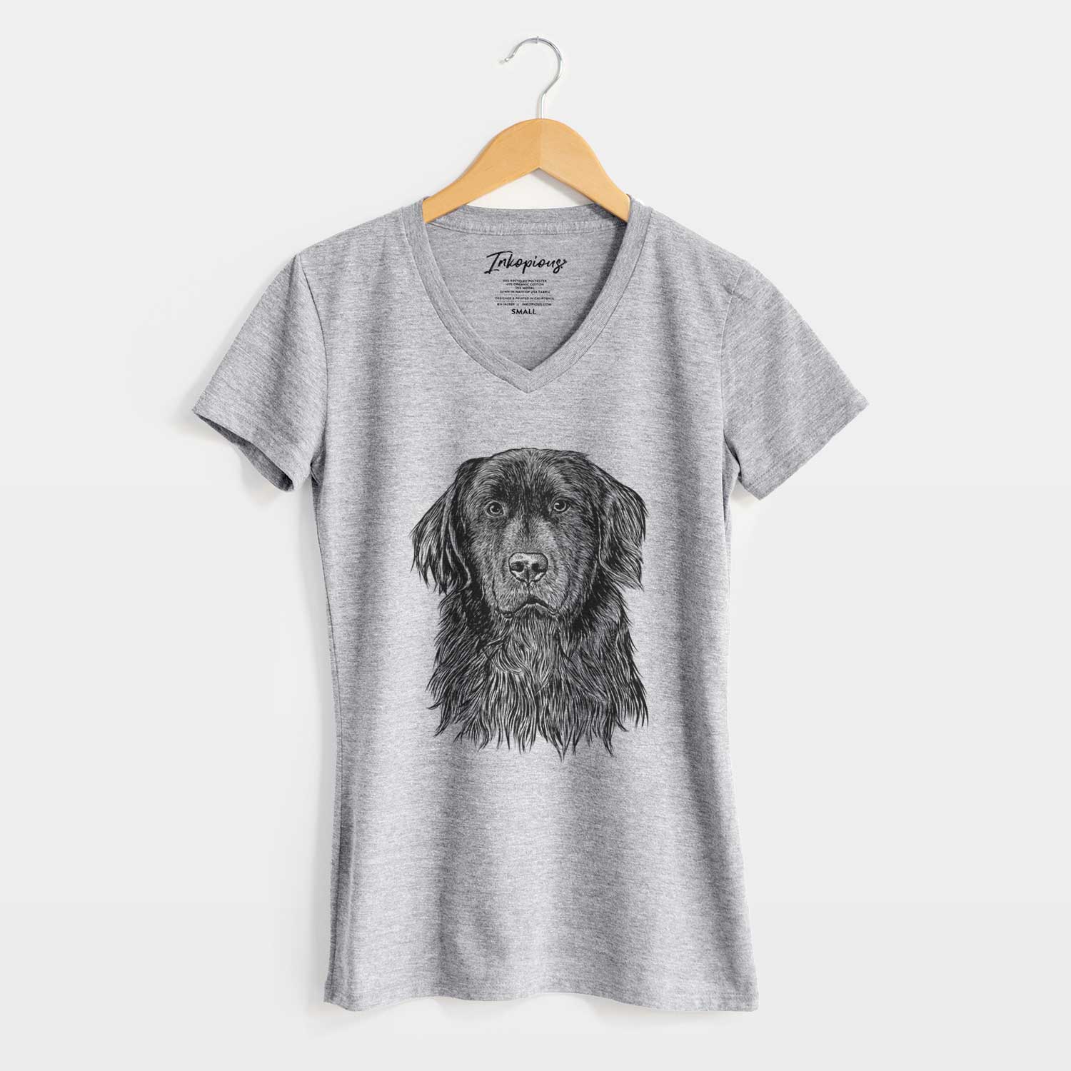 Bare Jinx the Newfoundland - Women's V-neck Shirt