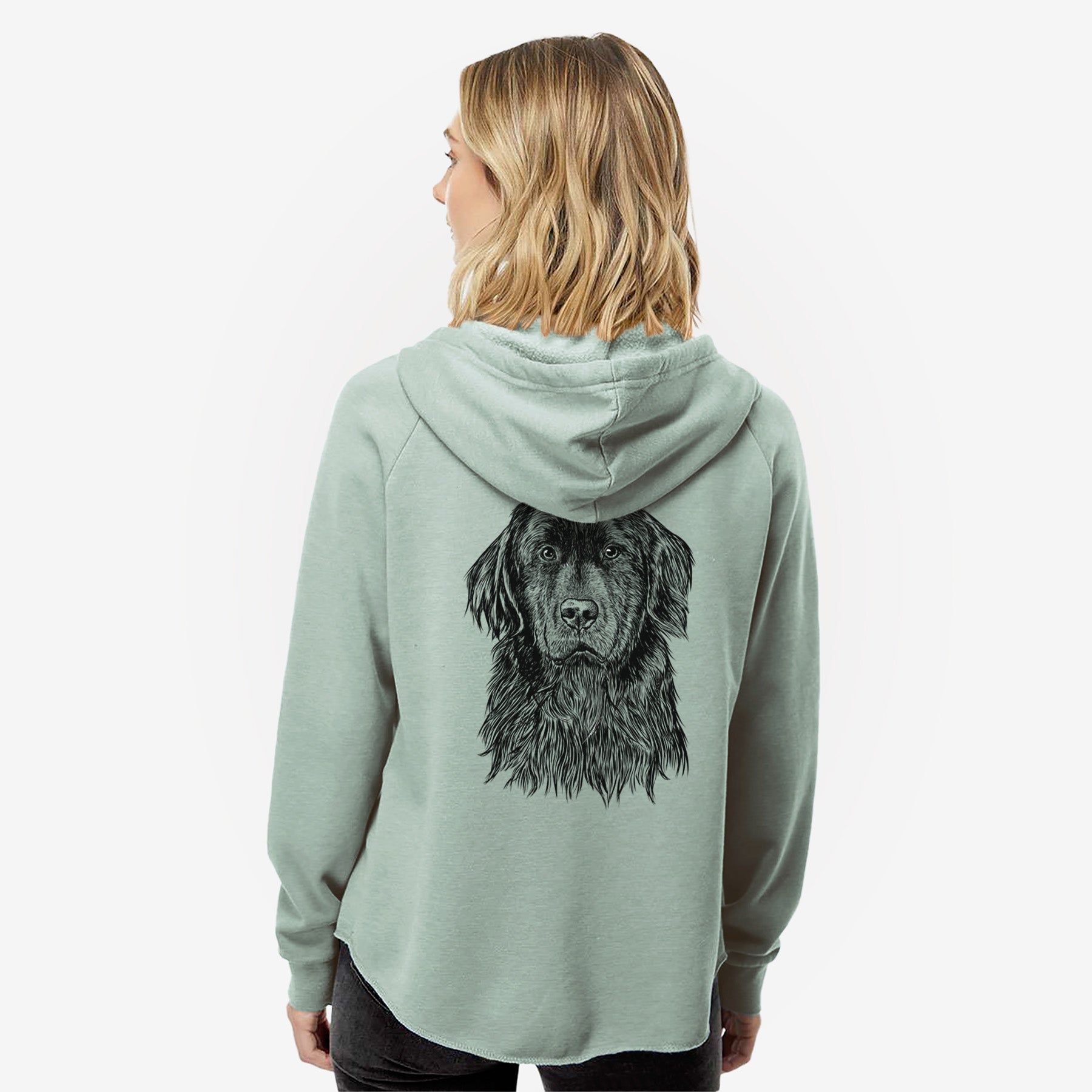 Jinx the Newfoundland - Women's Cali Wave Zip-Up Sweatshirt