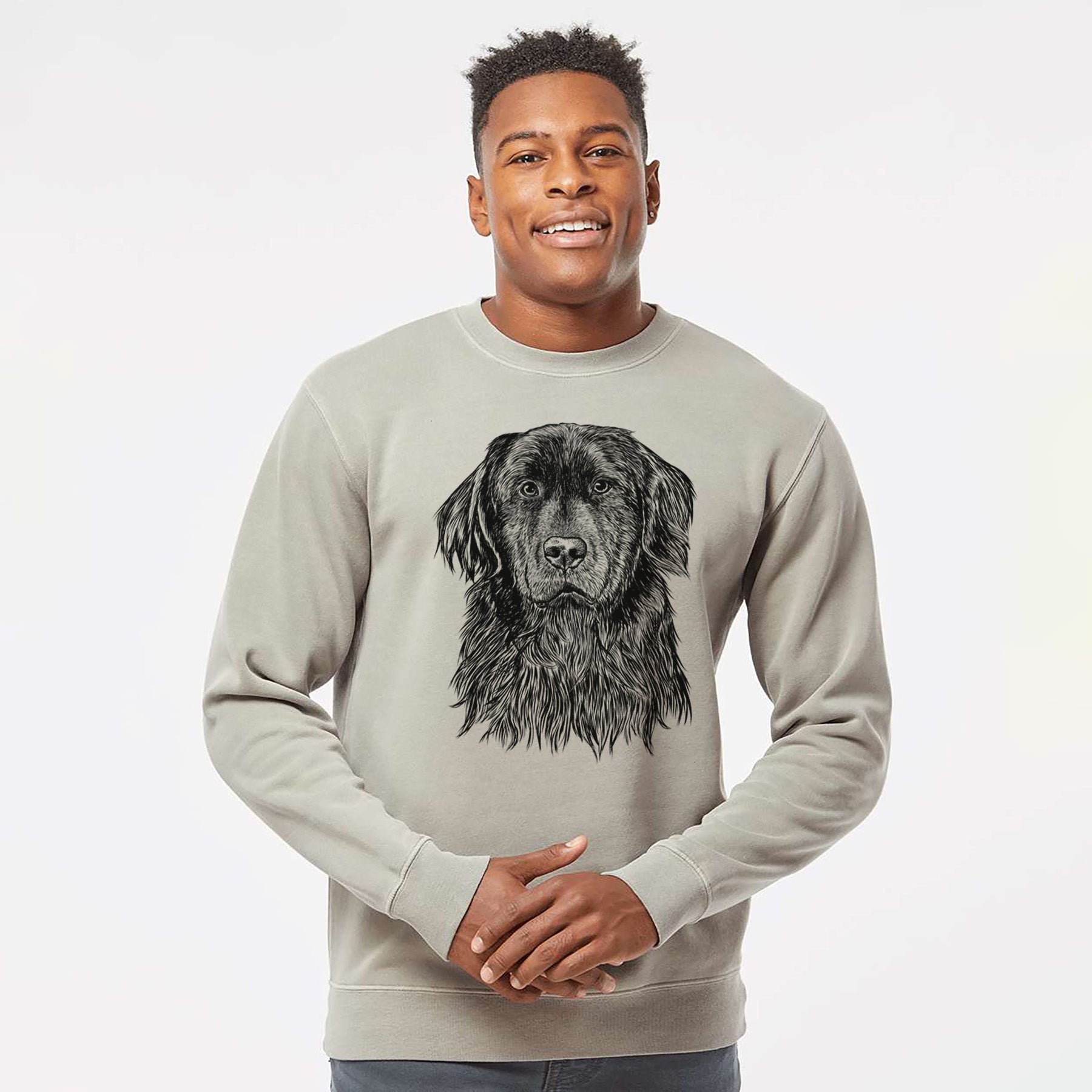 Bare Jinx the Newfoundland - Unisex Pigment Dyed Crew Sweatshirt