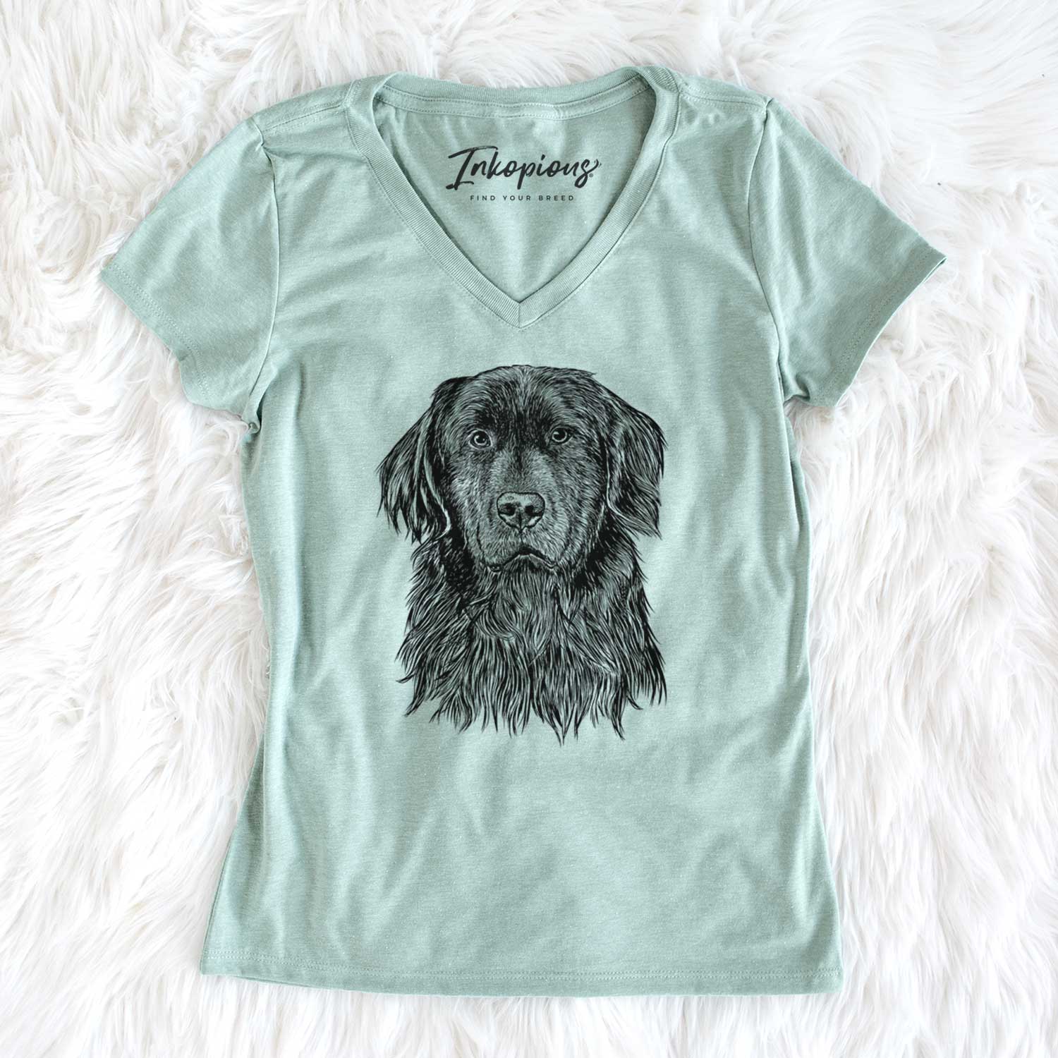 Bare Jinx the Newfoundland - Women's V-neck Shirt