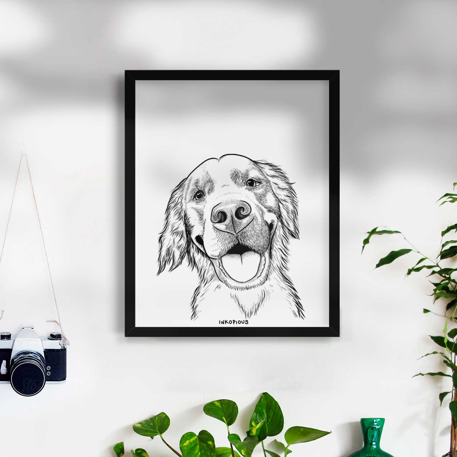 Jordy the Golden Retriever Art Print