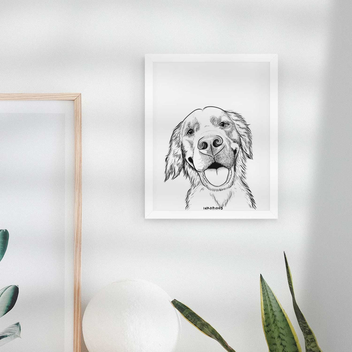 Jordy the Golden Retriever Art Print