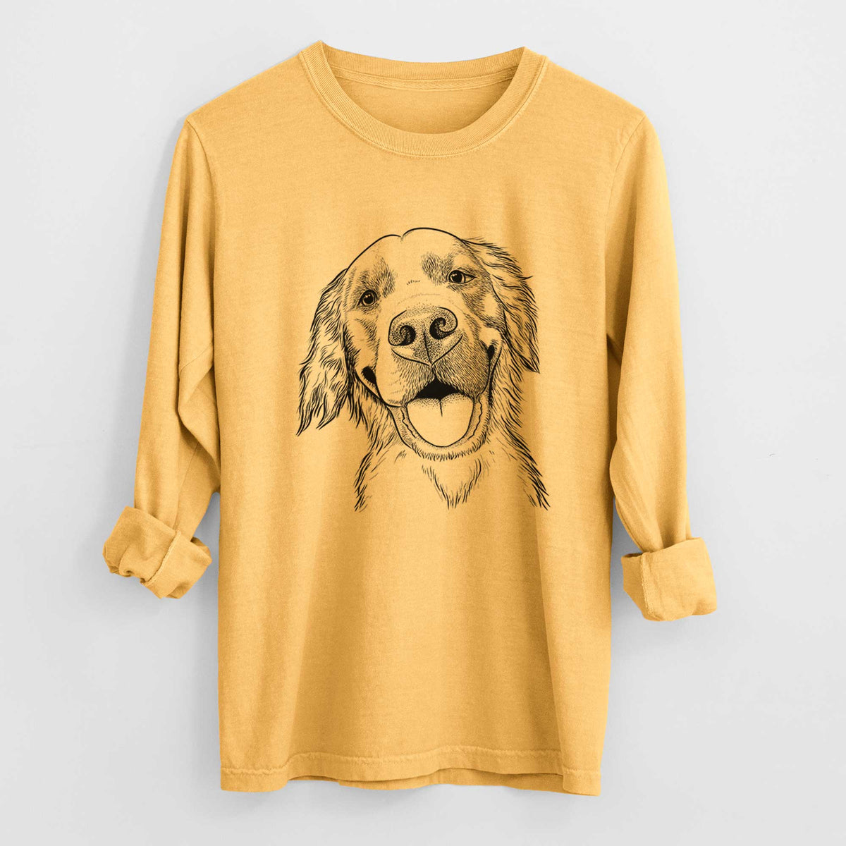 Bare Jordy the Golden Retriever - Heavyweight 100% Cotton Long Sleeve