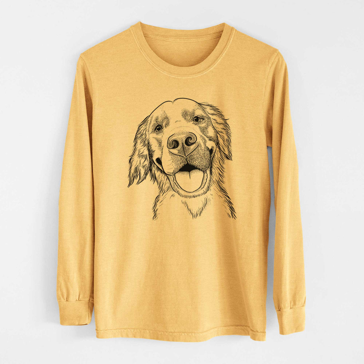 Bare Jordy the Golden Retriever - Heavyweight 100% Cotton Long Sleeve
