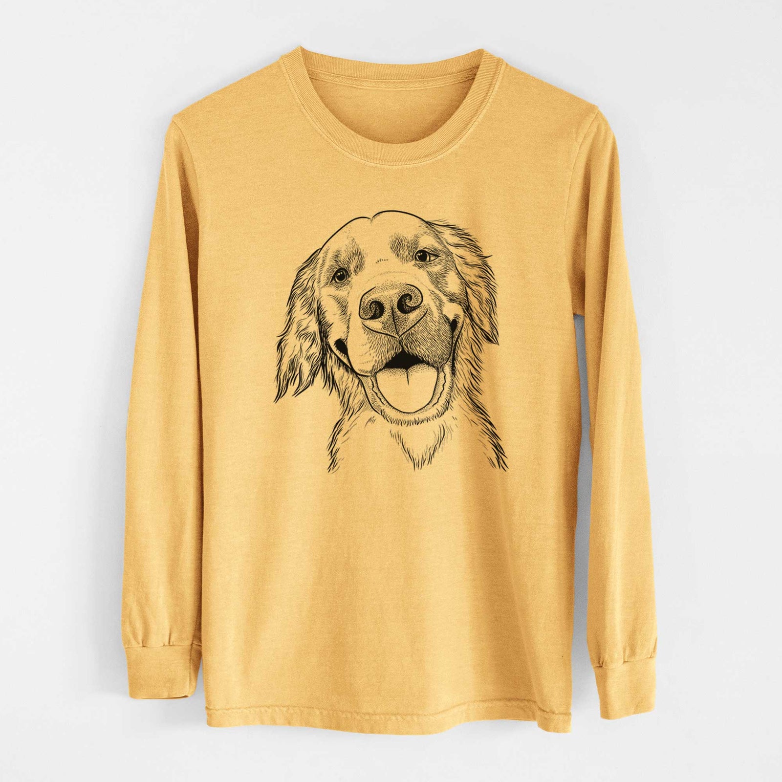 Bare Jordy the Golden Retriever - Heavyweight 100% Cotton Long Sleeve