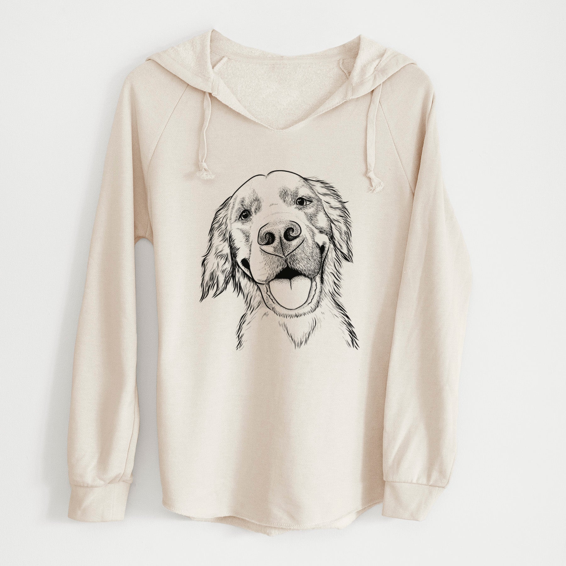 Bare Jordy the Golden Retriever - Cali Wave Hooded Sweatshirt