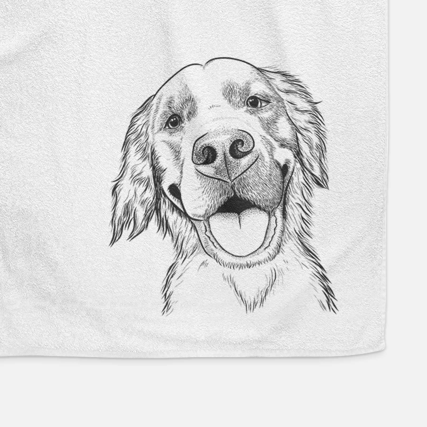 Jordy the Golden Retriever Decorative Hand Towel