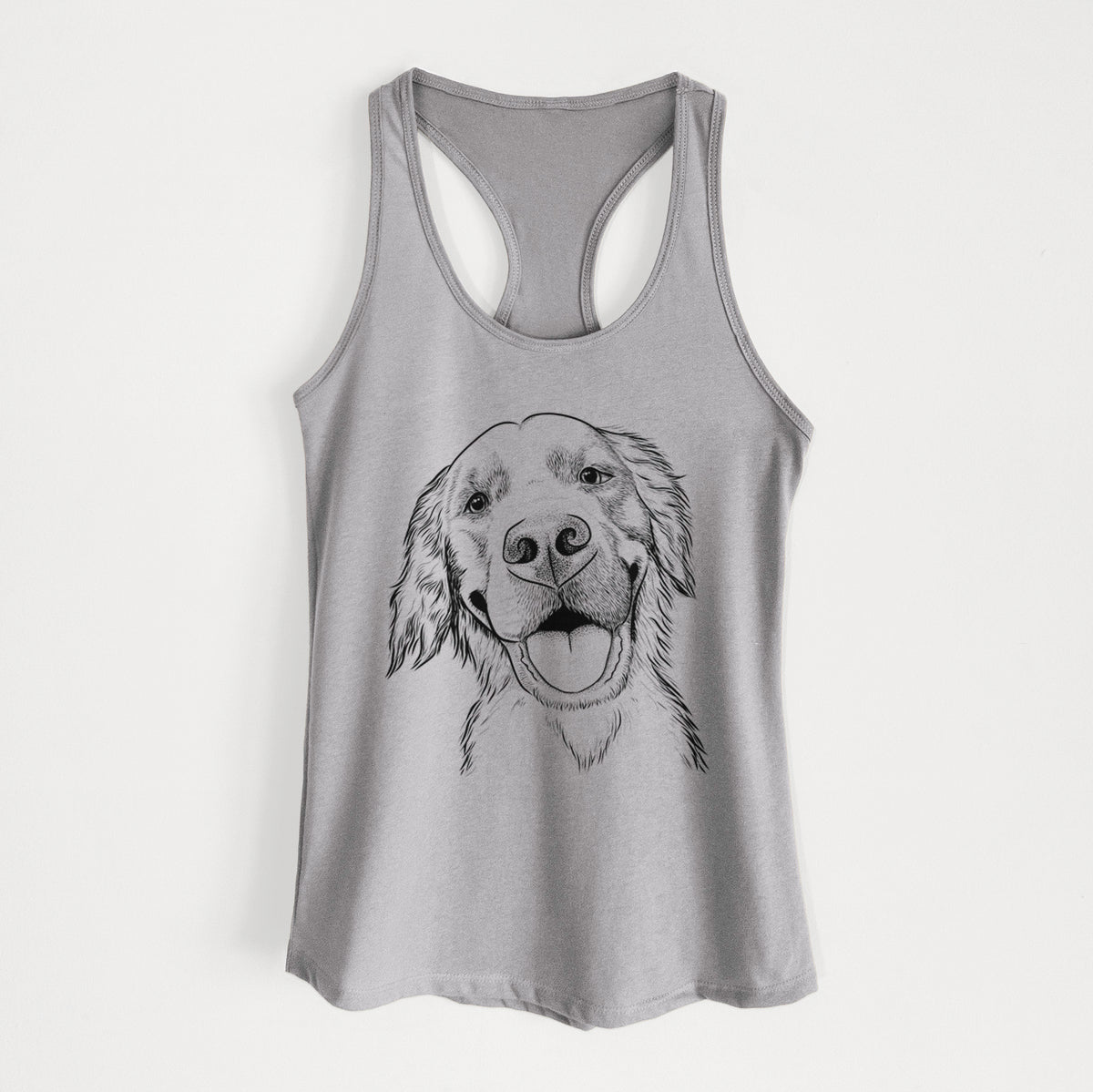 Jordy the Golden Retriever - Women&#39;s Racerback Tanktop