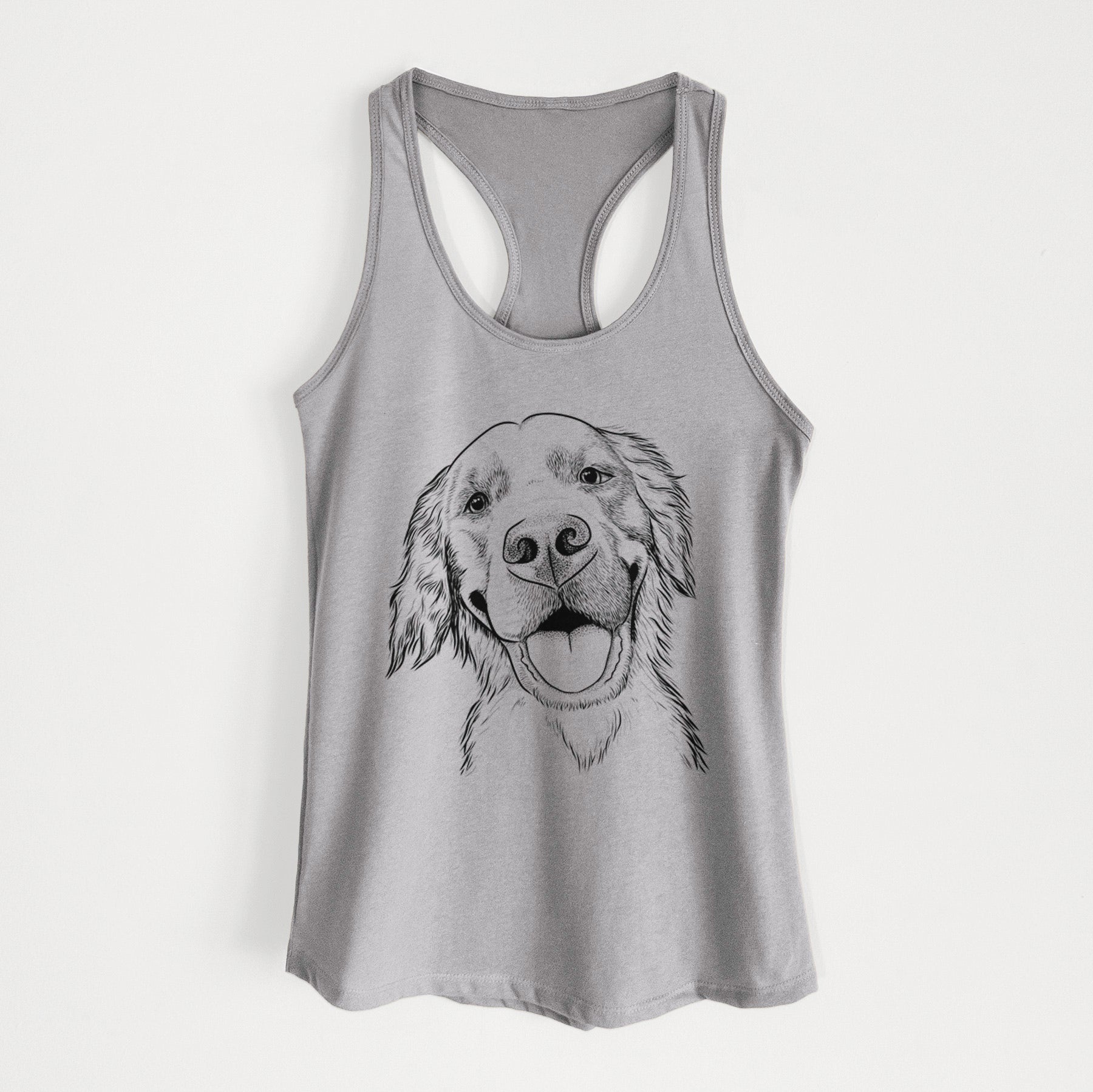 Jordy the Golden Retriever - Women's Racerback Tanktop